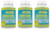 Colon Cleanse 1800 Max Weight Loss Detox Cleanse All Natural with Acai Fruit and Fennel Seeds 60 Capsules Per Bottle