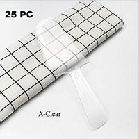 Wonderful Deluxe Disposable Plastic Tableware Premium Cake Knives Cutlery For Party & BBQ - 25 PC (A-Clear)