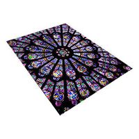 Meidexian888 Notre Dame Memorial Carpet,Creative Creative Notre Dame Photo Commemorative Day Comfortable Carpet Home Decor (A)