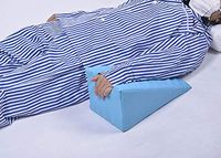 Anti-Decubitus Upper Limb pad arm Joint pad, Memory Cotton Upper arm Raising Pillow, Hand Surgery Triangular pad, Promoting Blood Return pad, Blue