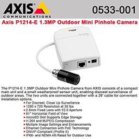 AXIS P1214-E Network Camera - Network camera - outdoor - dustproof / waterproof - color - 1280 x 720 - 10/100 - MJPEG, H.264 - 0533-001