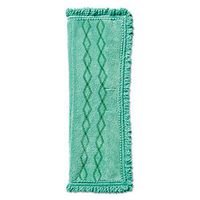 Rubbermaid Commercial HYGEN RCP 1791792 Clean Water System Double-Sided Mop Pad, 14" W x 19-1/2" D, Green (Pack of 6)