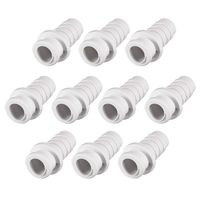 uxcell 10pcs 8-7mm PVC Strain Relief Cord Boot Protector Power Tool Hose White