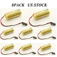Replacement Battery 1770-XYC 1800mAh PLC Battery for PLC-5 1745-B1 1747-BA 1771 1756-BA2 US Stock (Pack of 8)