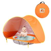 Wikole Portable Automatic Open Sunscreen Waterproof Beach Children Tent Play Tents