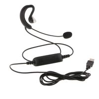 SM SunniMix Hands-Free Call Center Noise Cancelling Corded Monaural Headset Headphone with USB Plug and Mic Mircrophone for Desk Phone