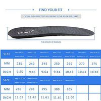 CUNGEL Memory Foam Insoles, Plantar Fasciitis Arch Support Insoles, Orthotic Gel Shoe Insoles, Shock Absorption & Cushioning Insoles for Men/Women