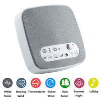 Pyris White Noise Sound Machine,7 Soothing Sound,Portable Sleep Therapy for Home,Office, Baby,Travel,with Timer Option