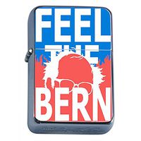Bernie Sanders Flip Top Dual Torch Lighter S2 Smoking Cigarette Smoker 420 Sexy Weed Double Flame Presidential Candidate