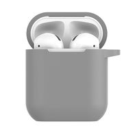 ByedogSilicone Anti-Lost Protective Cover Skin Case for Apple AirPods Charging Case (Gray)