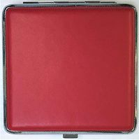Eclipse Red Crushproof Cigarette Case Wallet, Holds 20 King Size Cigarettes