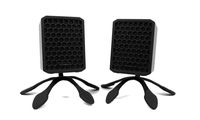 Tech-Life Finger Mounts: Strong Flexible Speaker mounts for Tech-Life Twins. Mount Your Speakers on Bicycle Handlebars, Shower Curtain rods, Kitchen Cabinet Handles, or use as Table Stands- 2 Pack