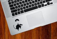 Parachute Rat - Trackpad / Keyboard - Vinyl Decal