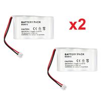 2 Fenzer Rechargeable Cordless Phone Batteries for GE 5-2729 Sanik 3SN-2/3A60-S-J1 Cordless Telephone Battery Replacement Packs