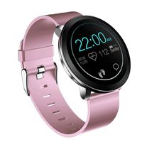 vmree L8 Color Screen Women Blood Pressure Heart Rate Monitor Smart Watch Fitness (Pink)