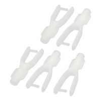 5PCS 1.8mm Dia Hole Clip Type White Nylon Clevis for RC Bubble Machine