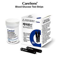 Caresens2 Diabetic Blood Glucose Kit Mete Test Strips - 50(pcs) per one box