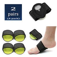 2 Pairs Foot Relief Cushions for Plantar Fasciitis，Compression Fasciitis Cushioned Support Sleeves，Fallen Arches, Achy Feet Problems for Men and Women