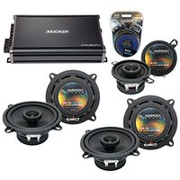 Compatible with Lexus GX470 03-08 OEM Speaker Replacement Harmony (2) R5 R35 & CXA300.4 Amp (Renewed)