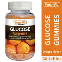YumVs Complete Glucose Gummies, Orange Flavor, (60 Ct); Chewable Nutritional Supplement for Men and Women, Vegan, Gluten Free, Kosher, Halal