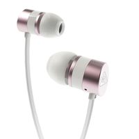 Wired Earbuds, RAVEtone Earphones with Microphone Built-in MIC in-Ear Stereo Headphones for iPhone Samsung Android Mp3 Players Tablet Laptop 3.5mm Audio (Pink)