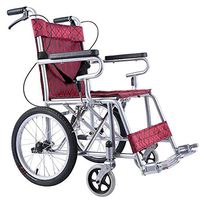 LBYMYB Wheelchair Elderly Disabled Transport Travel Portable Aluminum Manual Handrail Lightweight Folding Wheelchair