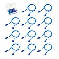 Luiswell Ear Plugs, Reusable Silicone Earplugs Corded for Sleeping Swimming Shooting Hunting Working Travel, 12 Pack