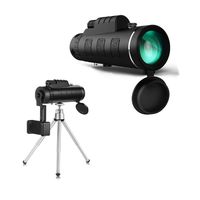 Monocular Telescope, 40X60 High Power HD Monocular with Smartphone Holder & Tripod - [Upgrade] Waterproof Monocular with Durable and Clear FMC BAK4 Prism Dual Focus for Bird Watching, Camping, Hiking