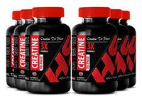 Creatine Capsules - CREATINE TRI-Phase 5000MG - Boost Testosterone Levels (6 Bottles)