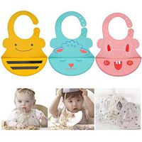 Tinffy Parent Silicone Baby Bibs Easily Wipe Clean - BPA Free Safe Bibs Unisex for for Babies & Toddlers .Easy to Clean Feeding Bibs - Excellent