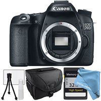 Canon EOS 70D Body Only, 32GB SDHC Class 10 Memory Card, Camera Case and More