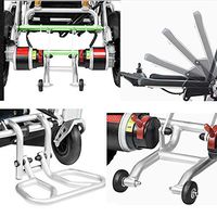 YOLANDEK New Model Fold & Travel Lightweight Folding Remote Control Electric Wheelchair Motorized- Weighs only 50 lbs with Battery - Supports 300 lb