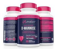 Extra Strength D-Mannose Capsules - 1000MG DMannose with Cranberry, Dandelion & Hibiscus Extract - Fast-Acting Relief for Urinary Tract Support & Bladder Cleanse - Easy to Swallow Veggie Capsule Pills