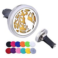 Round Cat Garden Aromatherapy Perfume Essential Oil Diffuser Car Vent Clip