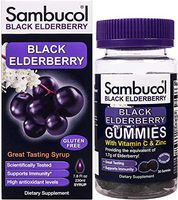 Sambucol Black Elderberry Syrup Original Formula, 7.8 Ounce Bottle & Gummies 30 Count Bundle, 2 Count