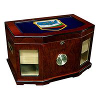 Large Premium Desktop Humidor - Glass Top -US Joint Forces Command (USJFCOM), Shldr Sleeve