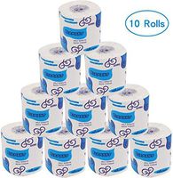 Toilet Paper 10 Roll 3-Ply Sheet Bath Tissue Toilet Paper Soft Roll Paper Highly Absorbent Toilet Tissue