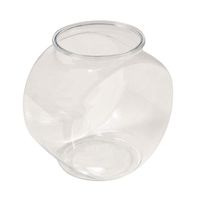 Koller Products 1-Gallon Fish Bowl, Shatterproof Plastic with Crystal Clear Clarity