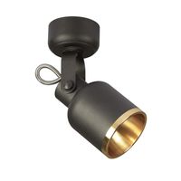 Aisilan COB Surface Mounted Black Led Ceiling Spotlight Adjustable 90 Degrees Nordic Indoor Spot Light Warm White 7W AC90-260V for Foyer Hallway Cabinet Showcase Gallery MSD1273K7W