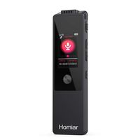 Digital Voice Recorder,16GB Audio Recorder Dictaphone,Audio Recorder Device with MP3 Player,Playback,Upgraded Voice Activated Recorder/Operated Recording for Lectures (Black)