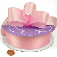 Light Pink 1 1/2in. Wide Double Faced Satin Ribbon - 50 Yard Spool