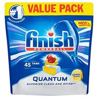Finish Quantum Max Dishwasher Tablets, Lemon Sparkle, 1 x 45 (45 Tablets)