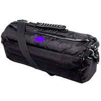 Cali Crusher 100% Smell Proof Duffle Bag w/Combo Lock (Black/Purple, 16")