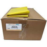PlasticMill 40-45 Gallon Garbage Bags: Yellow, 1.5 Mil, 40x46, 100 Bags.
