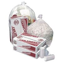 Pitt Plastics High-Density Mini-Roll Can Liners, 10 gal, 6 mic, 24 x 24, Natural Color - Includes 1000 bags.