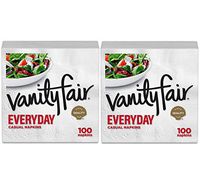 Vanity Fair Everyday Napkins, White - White - 100 ct - 2 pk