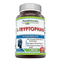 Pure Naturals L-Tryptophan Dietary Supplement - 1000 mg, 120 Tablets- Natural Sleep Aid - Promotes Relaxation, Circulation & Immune Support
