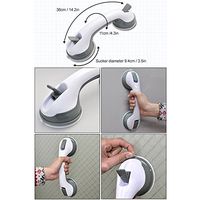 Helping Handle Safety Grip Handle for Shower and Bath: Olive and White