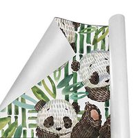 Gift Wrapping Paper Roll Summer Bamboo Panda for Birthday,Holiday,Wedding,Baby Shower Gift Wrap - 3Rolls - 58inch x 23inchPerRoll