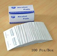 Alcohol Detergent Wipes with 100Pcs Independent Packaging, Small Size Wet Wipes 6 * 3cm, 75% Soft Alcohol Wipes for All-Purpose Cleaning Home Use